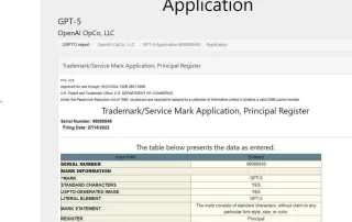 OpenAI-GPT-5-trademark-application