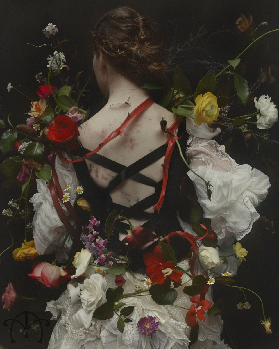 Ribcage of flowers